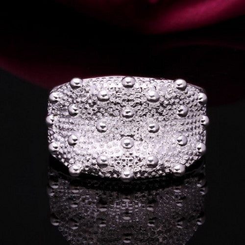 Fashion Silver Sea Urchin Skin Ring